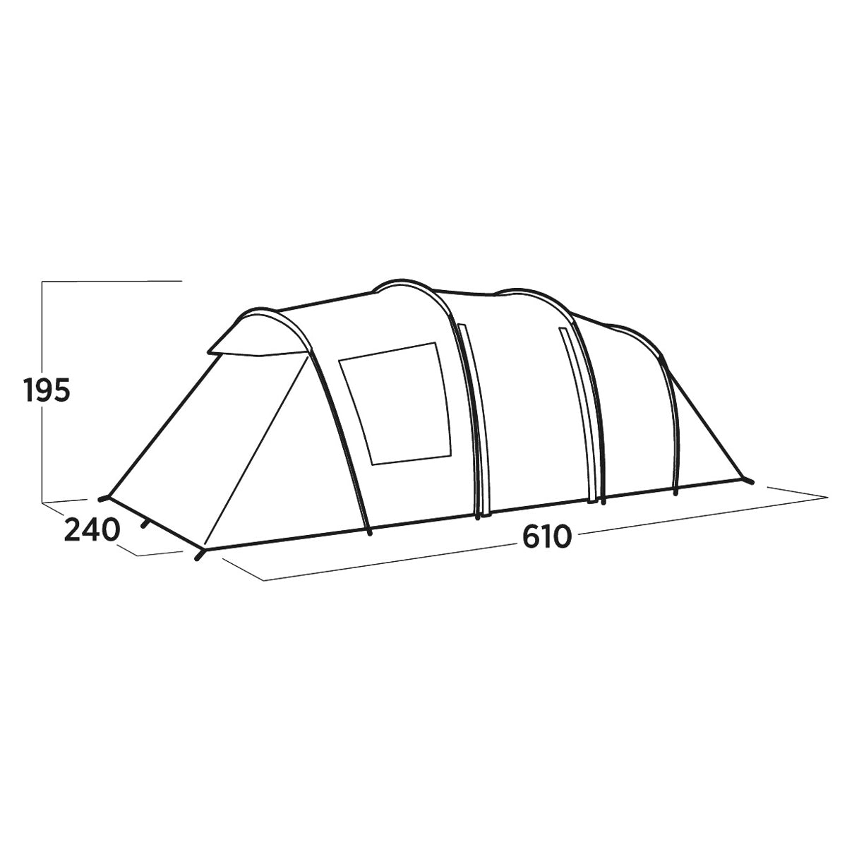 Easy Camp Leka Twin 6, 6-Person Family Tent Tents Easy Camp