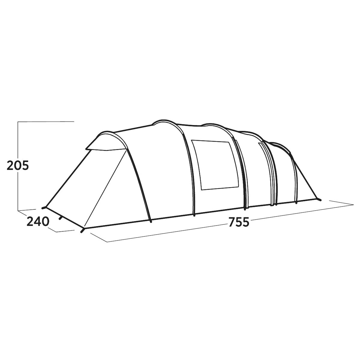 Easy Camp Leka Twin 8, 8-Person Family Tent Tents Easy Camp