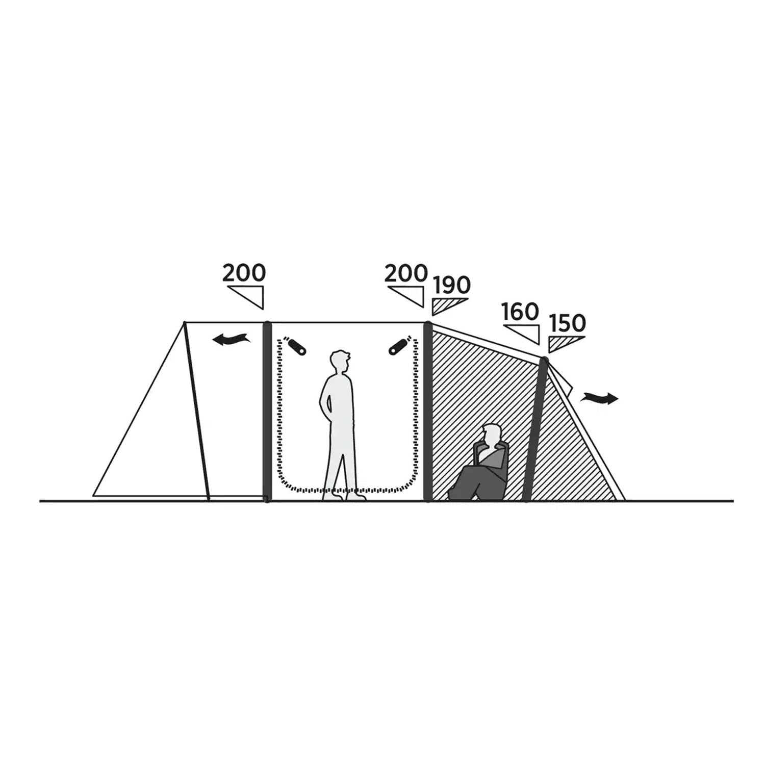 Easy Camp Kullen 6 Air 6-Person Tent Tents Easy Camp