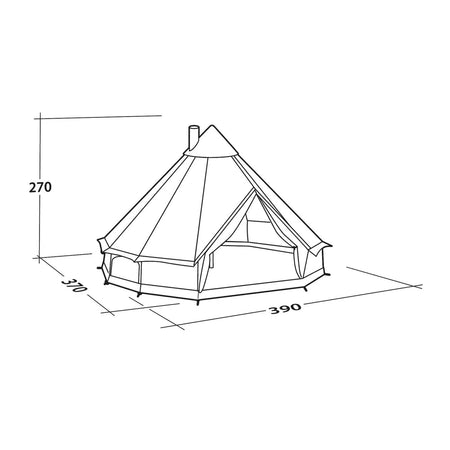 Robens Klondike 6-Person Bell Tipi Tent Tents Robens
