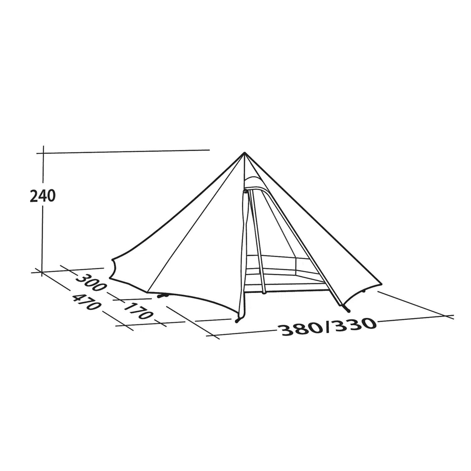 Robens Fairbanks Grande 7-Person Group Tipi Tent Tents Robens