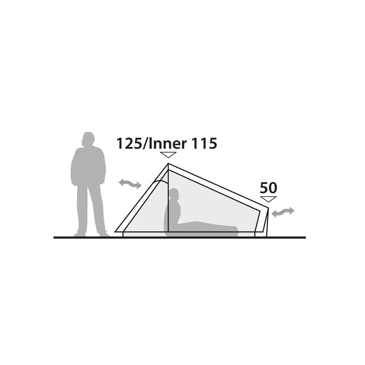 Robens Via 1 UL Lightweight Trekking Pole Tent, 1-Person Tents Robens