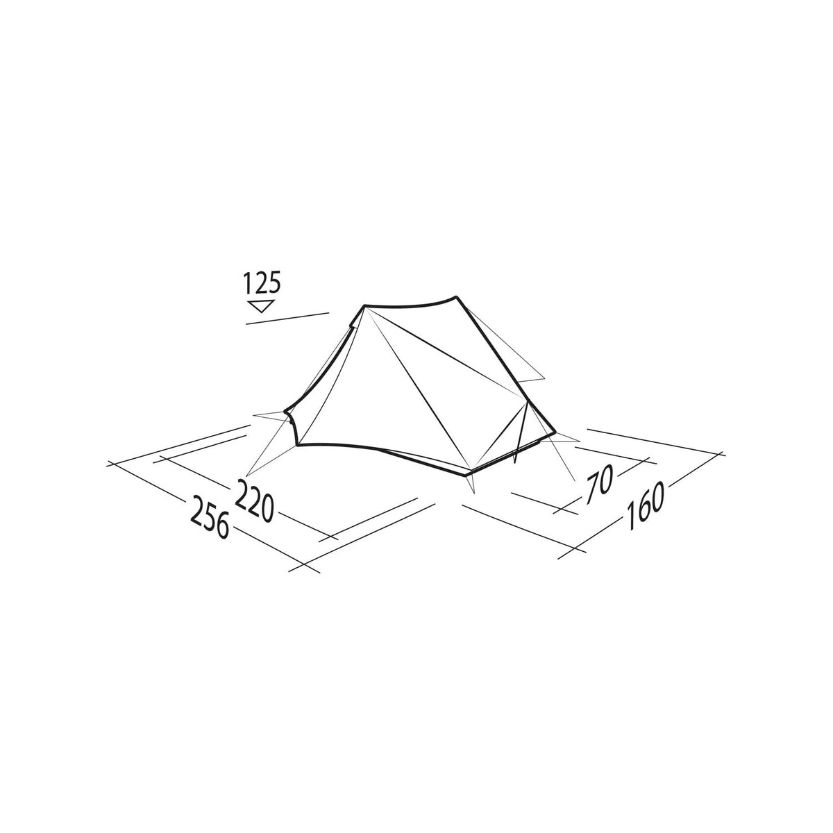 Robens Via 1 UL Lightweight Trekking Pole Tent, 1-Person Tents Robens