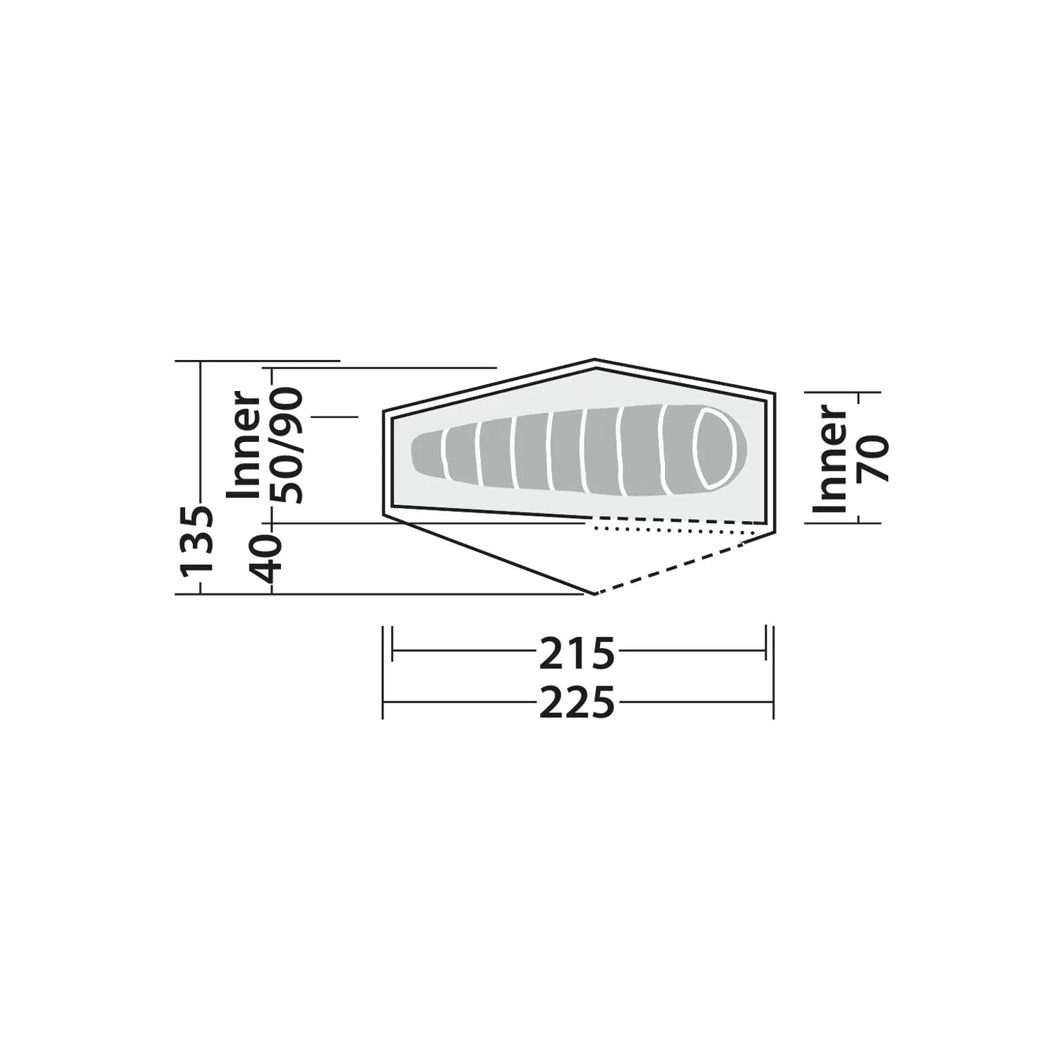 Robens Chaser 1 LW Lightweight 1-Person Tent Tents Robens