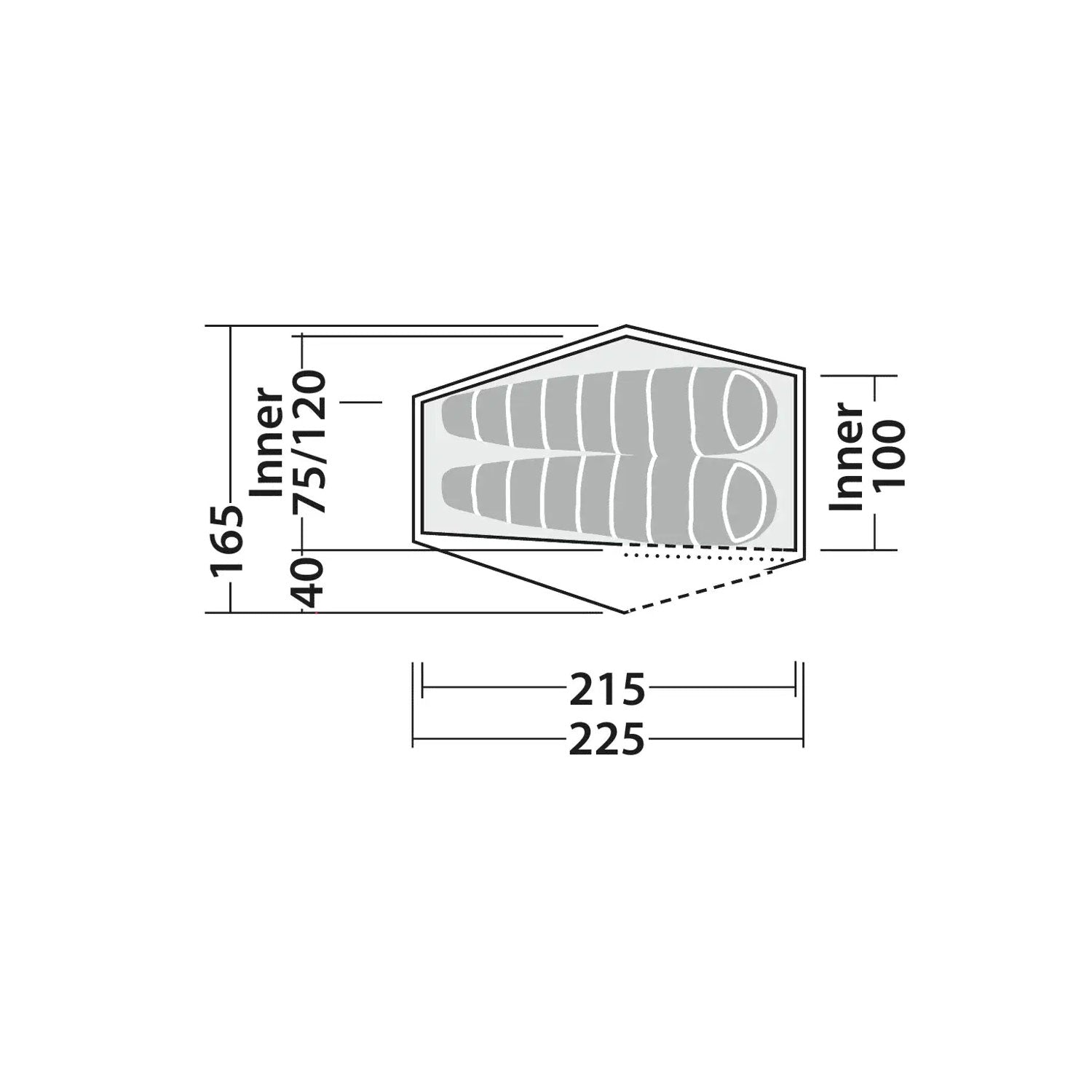Robens Chaser 2 LW Lightweight 2-Person Tent Tents Robens