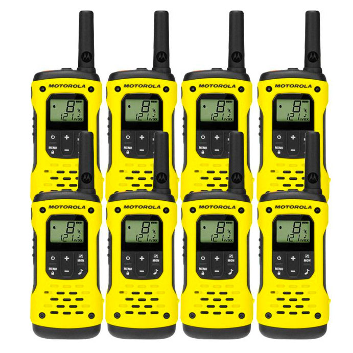 Motorola TLKR T92 Eight Pack License-Free Walkie Talkies Two Way Radios Motorola   