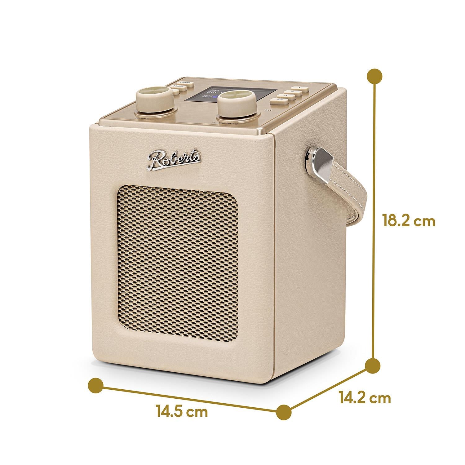 Roberts Revival Mini2 Portable DAB+/FM Radio in Pastel Cream Digital Radios Roberts