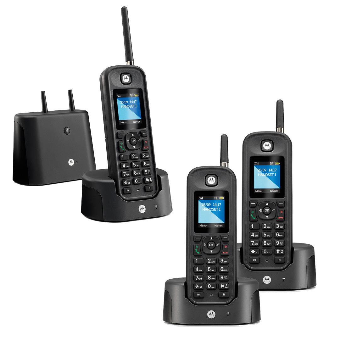 Motorola O203 Long Range Cordless Phone, Trio Handset Cordless Phone Motorola