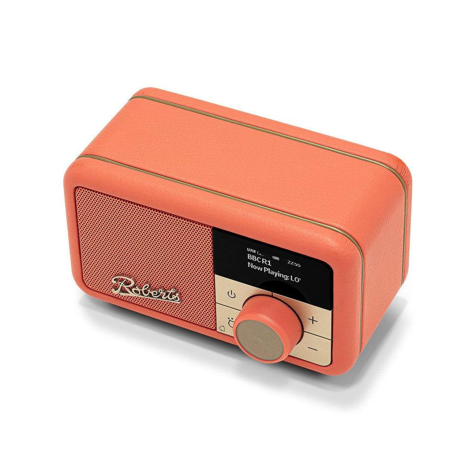 Roberts Revival Petite 2 DAB Radio & Portable Bluetooth Speaker in Pop Orange Digital Radios Roberts   
