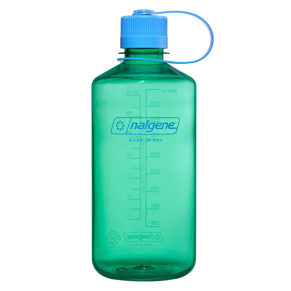 Nalgene Narrow Mouth 1L Tritan Sustain Water Bottle - Pastel Green Water Bottle liGo.co.uk