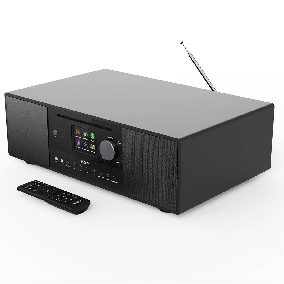 Majority Quadriga DAB+ Radio, Internet Radio, Spotify, Bluetooth, CD Player Digital Radios Majority