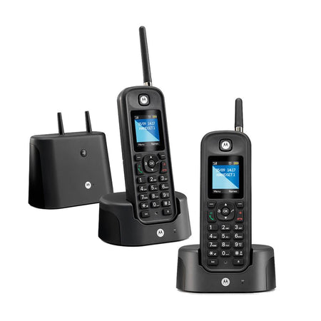 Motorola O202 Long Range Cordless Phone, Twin Handset Cordless Phone Motorola