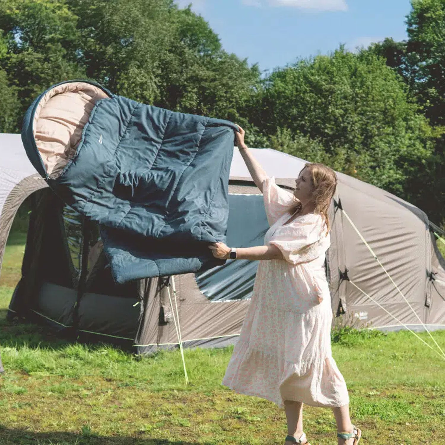 Outwell Campion Lux Sleeping Bag - Blue Sleeping Bags Outwell