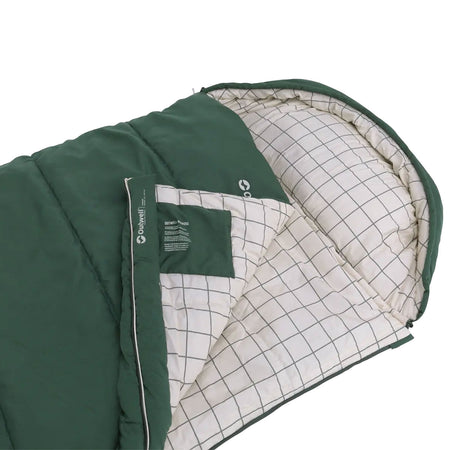 Outwell Camper Prime Sleeping Bag - Green Sleeping Bags Outwell