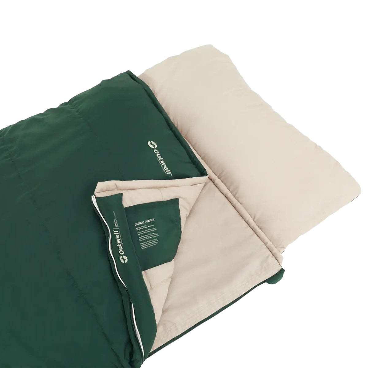 Outwell Contour Prime Sleeping Bag - Green Sleeping Bags Outwell