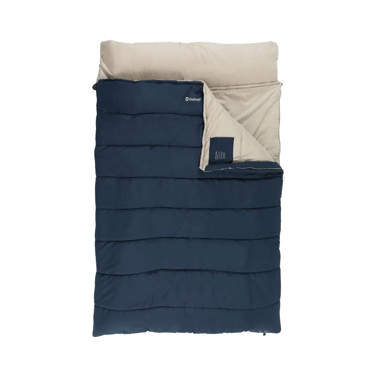 Outwell Contour Lux Double Sleeping Bag - Deep Blue Sleeping Bags Outwell