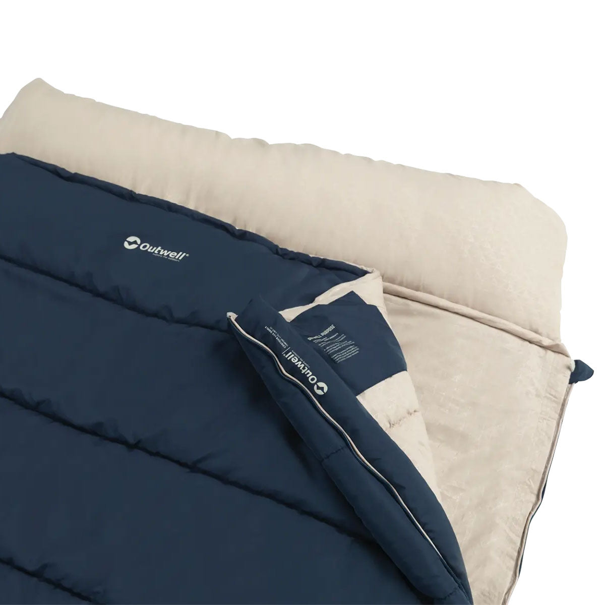 Outwell Contour Lux Double Sleeping Bag - Deep Blue Sleeping Bags Outwell