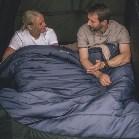 Outwell Contour Lux Double Sleeping Bag - Deep Blue Sleeping Bags Outwell