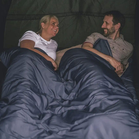Outwell Contour Lux Double Sleeping Bag - Deep Blue Sleeping Bags Outwell