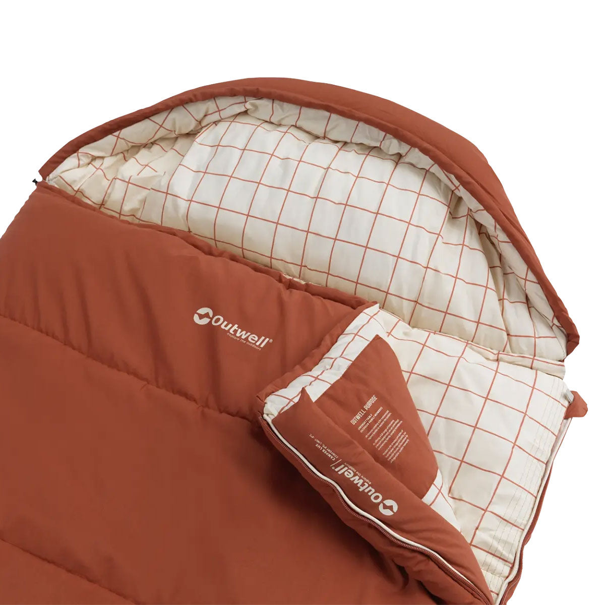 Outwell Camper Lux Sleeping Bag - Red Sleeping Bags Outwell