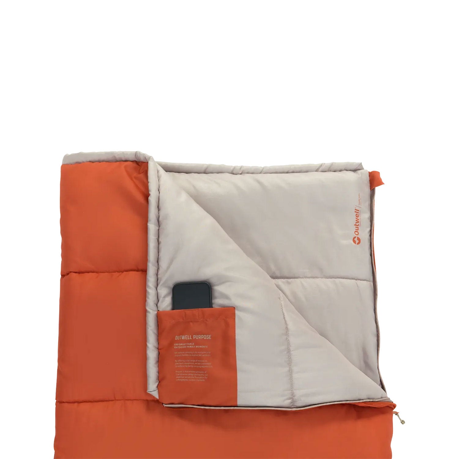 Outwell Champ Kids Sleeping Bag - Burnt Red Sleeping Bags Outwell