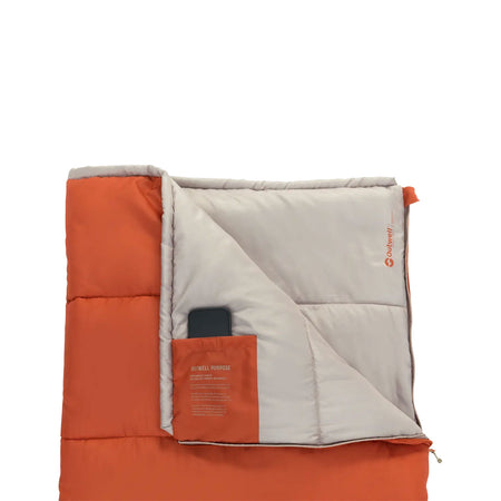 Outwell Champ Kids Sleeping Bag - Burnt Red Sleeping Bags Outwell