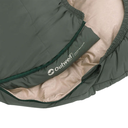 Outwell Convertible Junior Sleeping Bag - Dusty Green Sleeping Bags Outwell