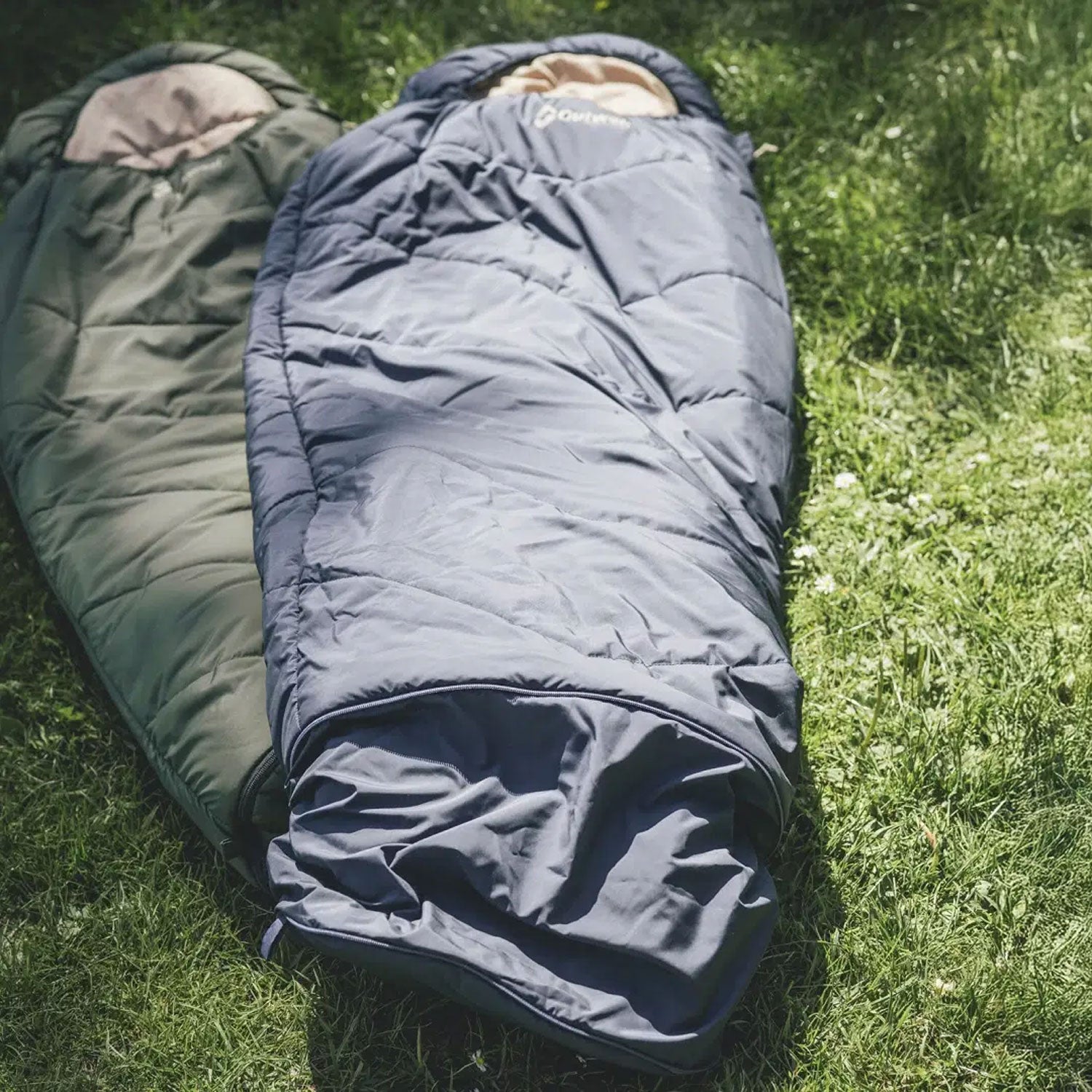 Outwell Convertible Junior Sleeping Bag - Dusty Green Sleeping Bags Outwell