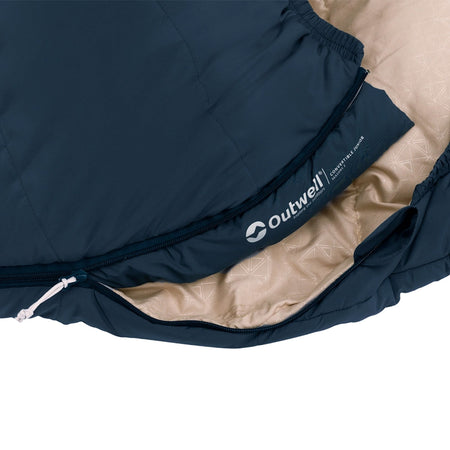 Outwell Convertible Junior Sleeping Bag - Blue Lake Camping Accessories Outwell