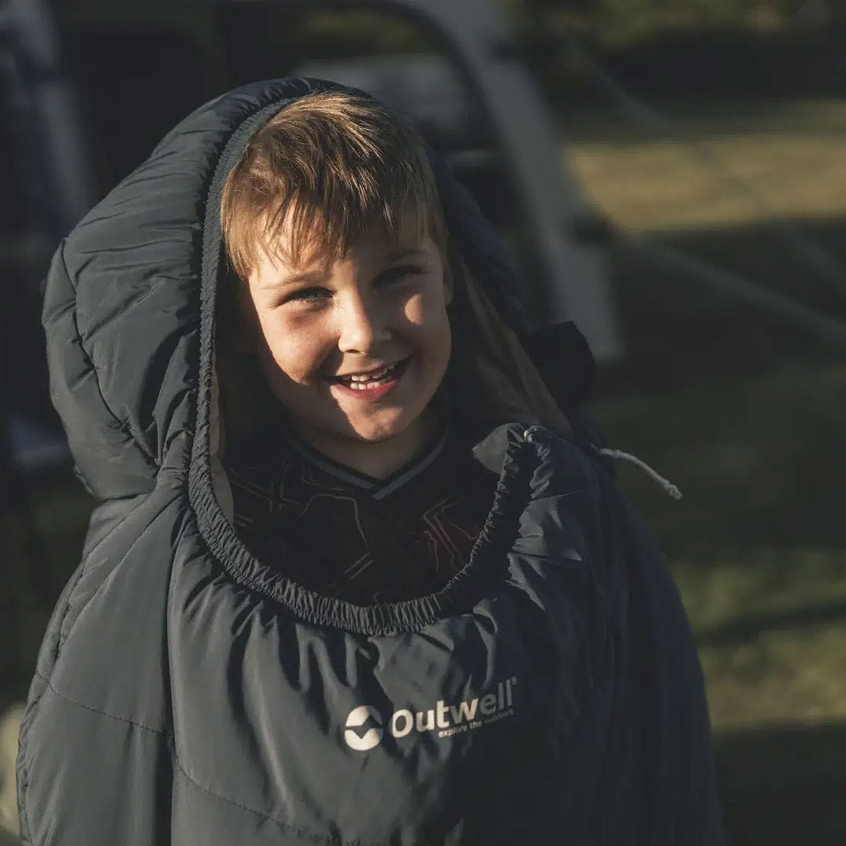 Outwell Convertible Junior Sleeping Bag - Blue Lake Camping Accessories Outwell