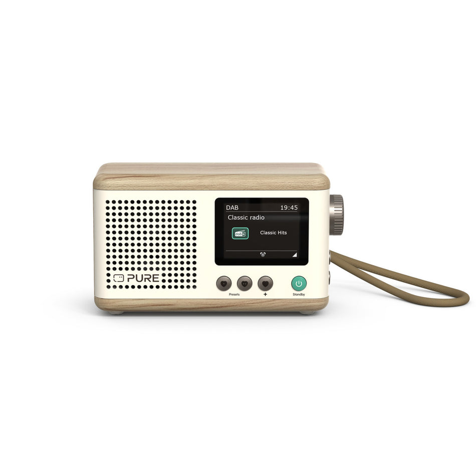 Pure Classic Mini, Cotton White/Oak Digital Radios Pure   