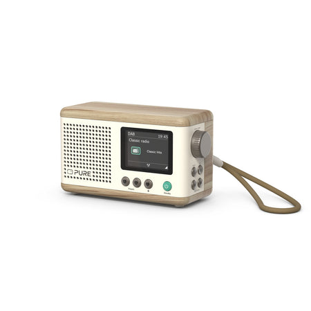 Pure Classic Mini, Cotton White/Oak Digital Radios Pure   