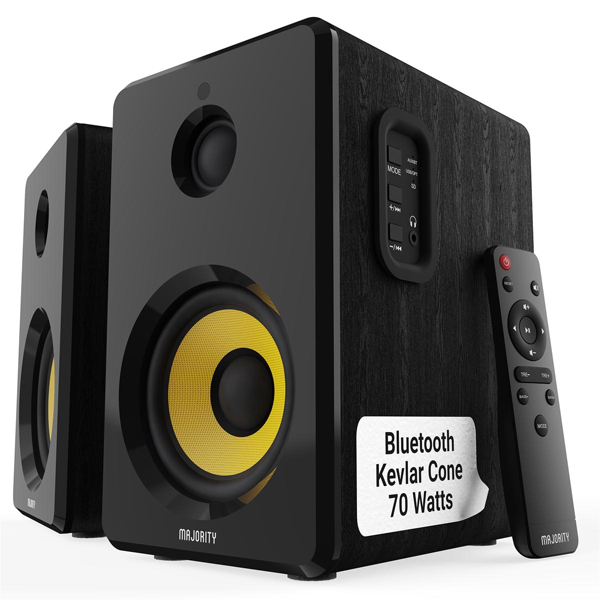 Majority D40X Bookshelf Active Speakers Bluetooth Speakers Majority