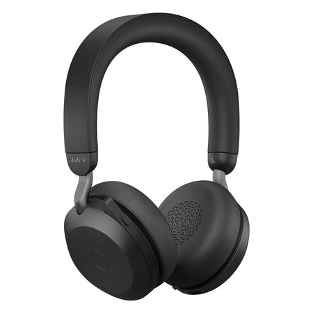 Jabra Evolve2 75 Link380 USB-C UC Stereo Black with charging stand Wireless Headsets Jabra
