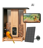 Birdfy Feeder Bamboo Mini Bird Feeder With Camera Bird Feeders Birdfy