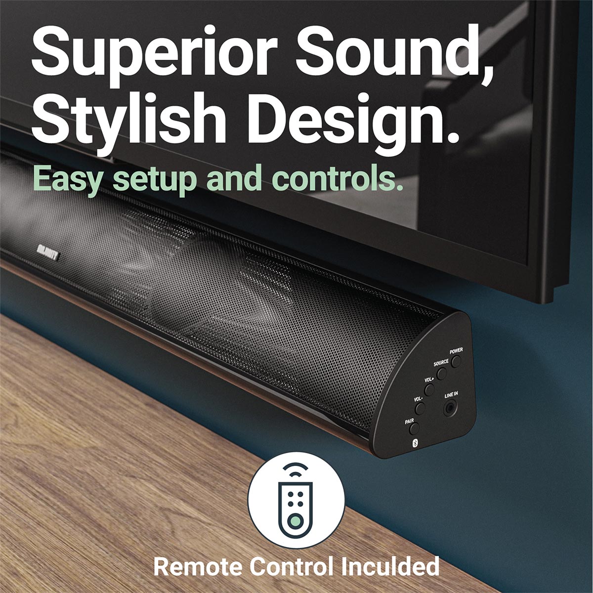 Majority Snowdon Soundbar - Black Soundbars Majority
