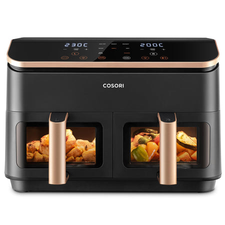 COSORI Dual Basket 8.5 Litre Air Fryer - Golden Air Fryers Cosori