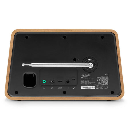 Roberts Reva Tabletop DAB Radio & Bluetooth Speaker in Cherry Wood Digital Radios Roberts