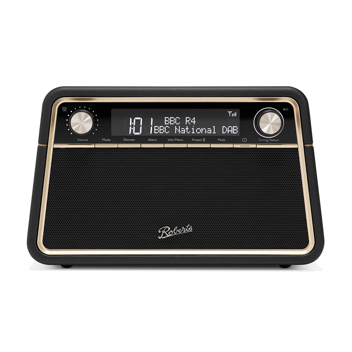Roberts Reva Tabletop DAB Radio & Bluetooth Speaker in Black Digital Radios Roberts