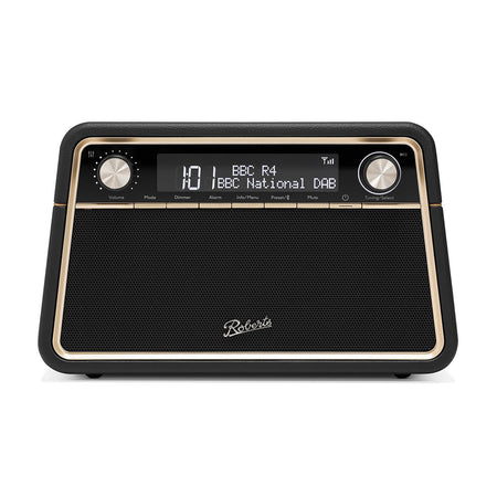 Roberts Reva Tabletop DAB Radio & Bluetooth Speaker in Black Digital Radios Roberts