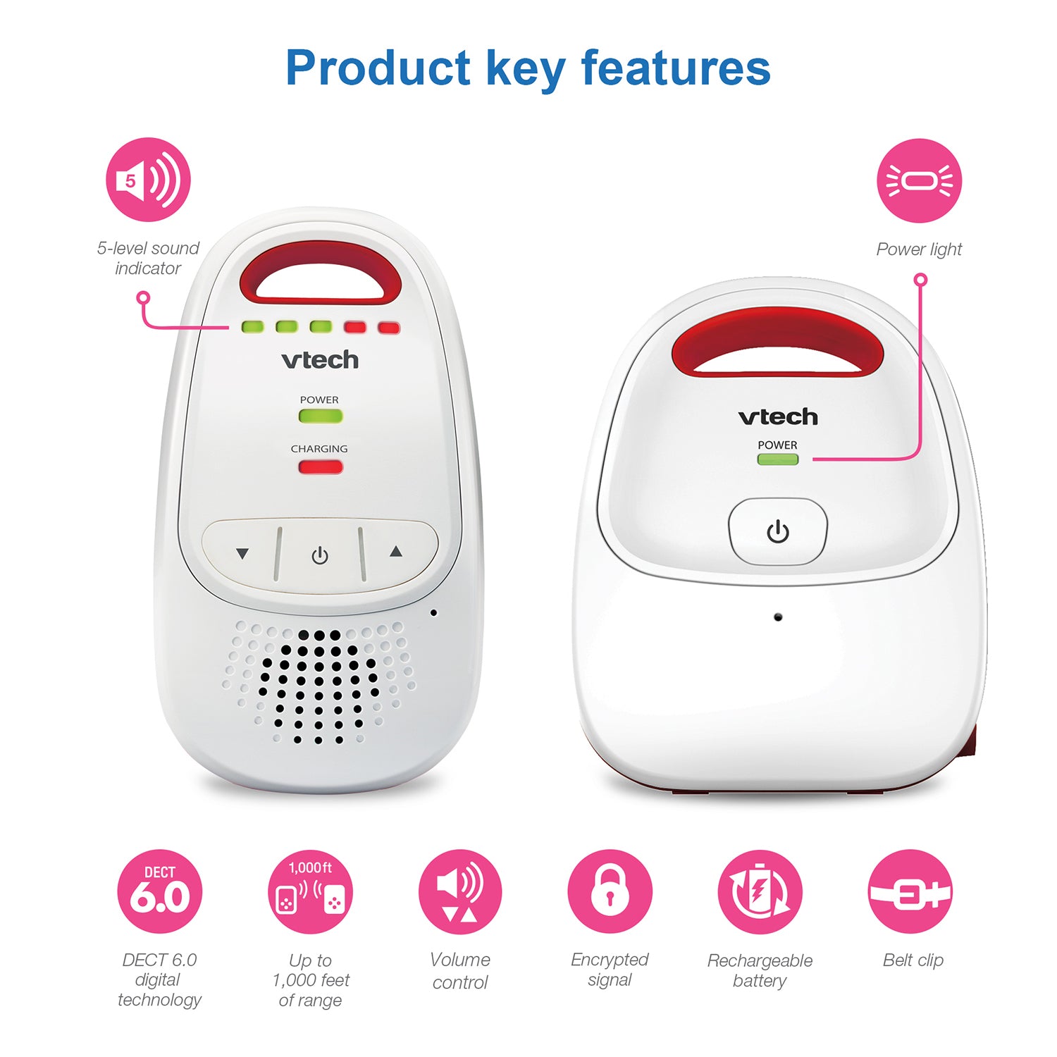 VTech BM1000 Digital Audio Baby Monitor Baby Monitors VTech   