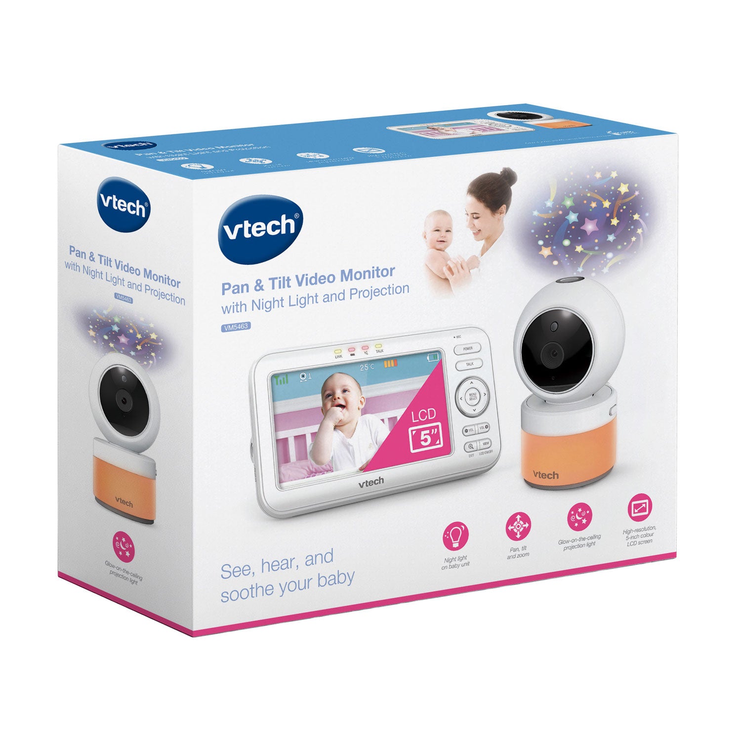 VTech VM5463 5" Digital Video Baby Monitor Baby Monitors VTech   