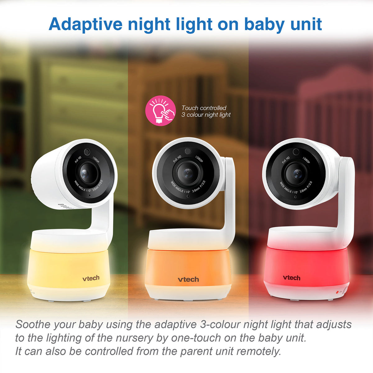 VTech RM7767HD 7" PTZ Smart Video Baby Monitor Baby Monitors VTech   