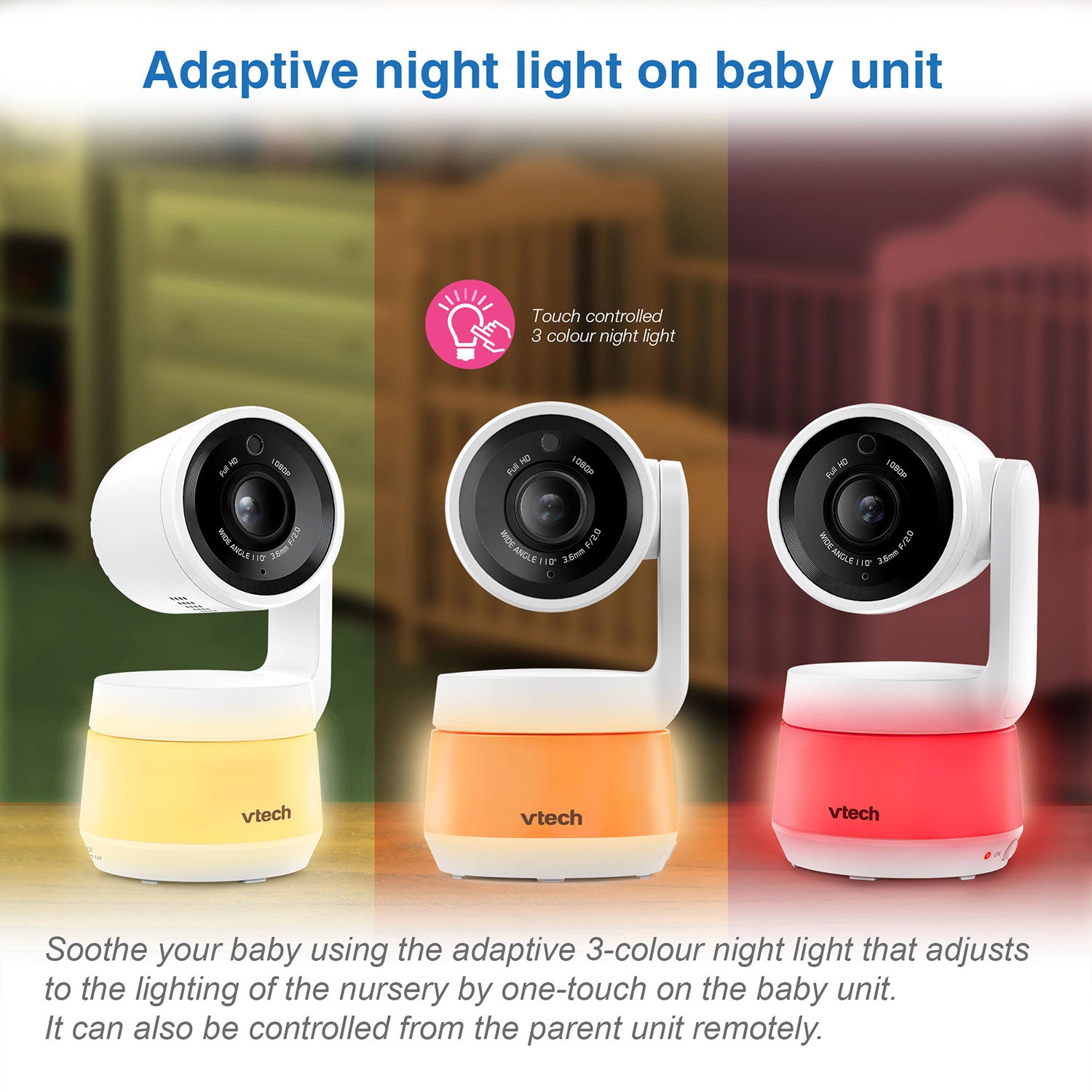 VTech RM7767HD 7" PTZ Smart Video Baby Monitor Baby Monitors VTech   