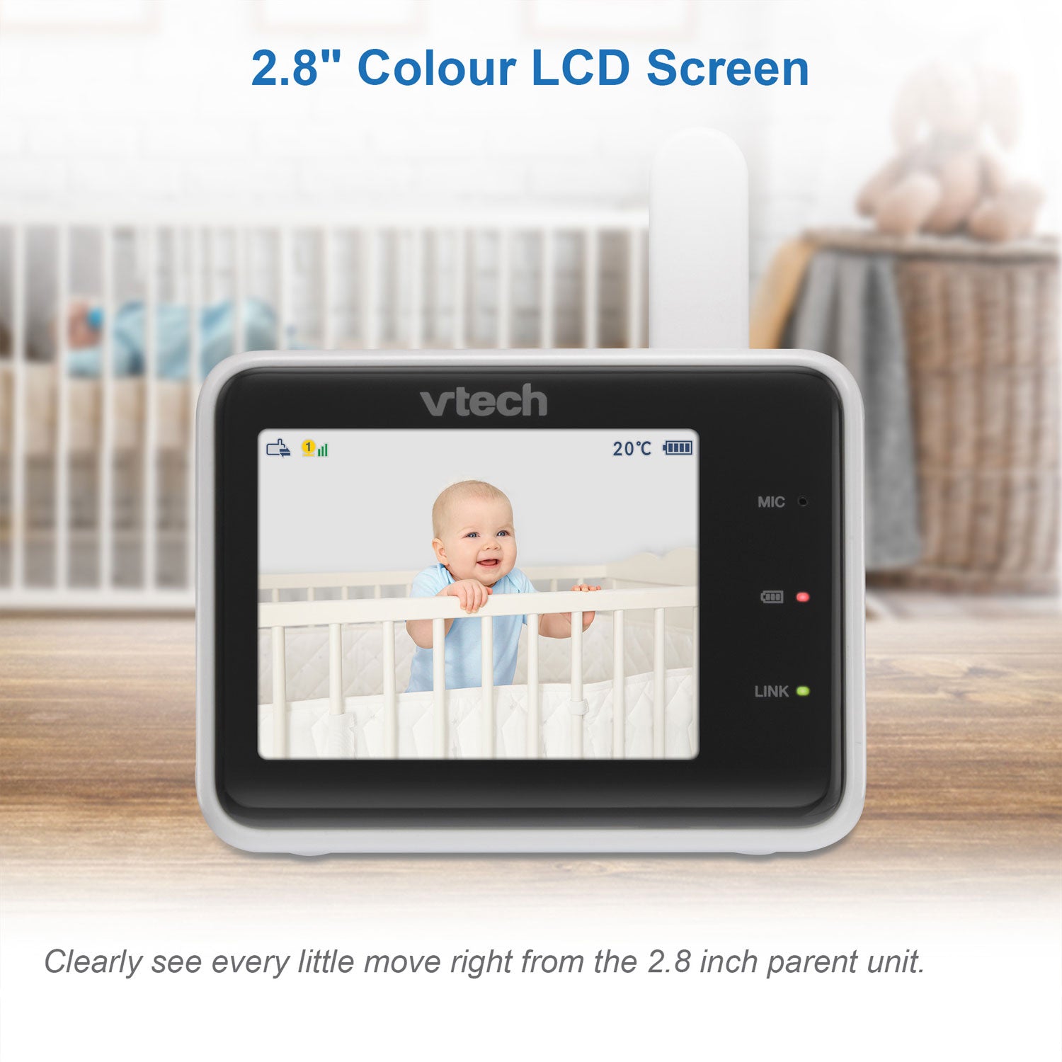 VTech RM2751 2.8" Smart Video Baby Monitor Baby Monitors VTech   