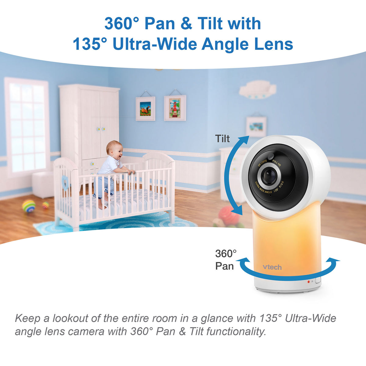 VTech RM5766HD 5" Smart Video Baby Monitor Baby Monitors VTech   