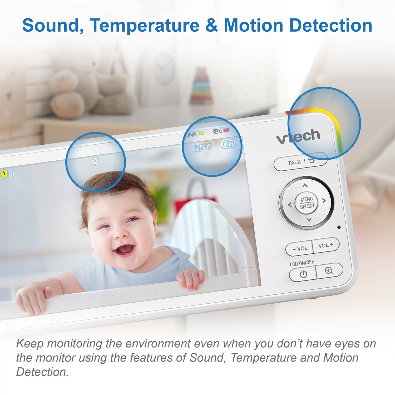 VTech RM5766HD 5" Smart Video Baby Monitor Baby Monitors VTech   