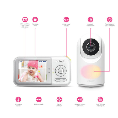 VTech VM3263 2.8" PTZ  Digital Video Baby Monitor Baby Monitors VTech   