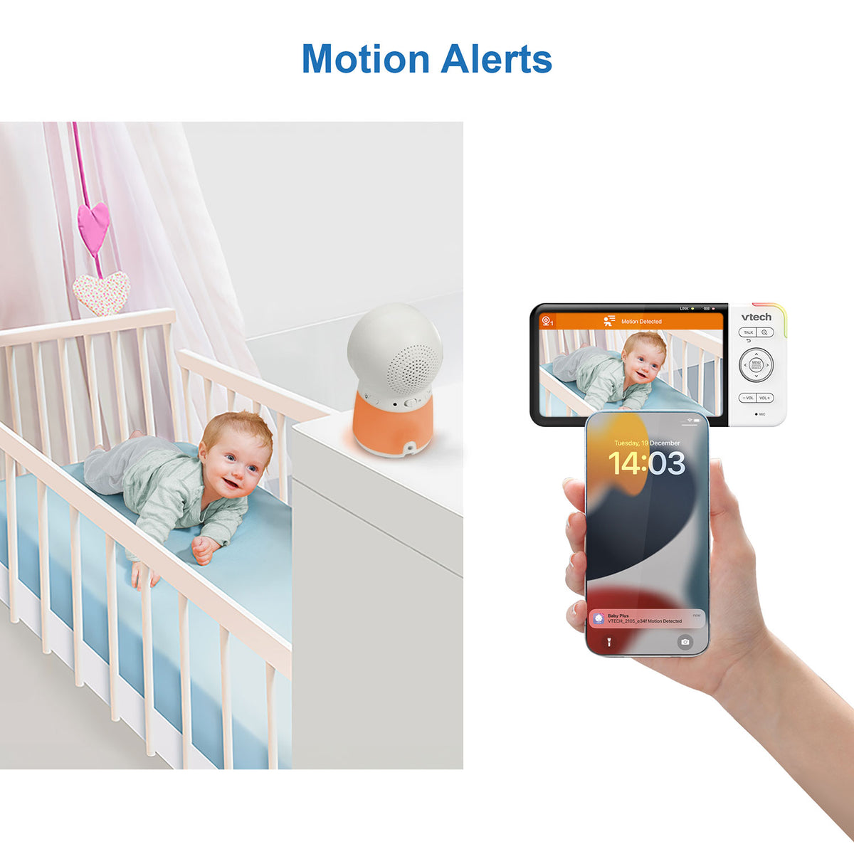 VTech RM5755HD 5" Smart Video Baby Monitor Baby Monitors VTech   