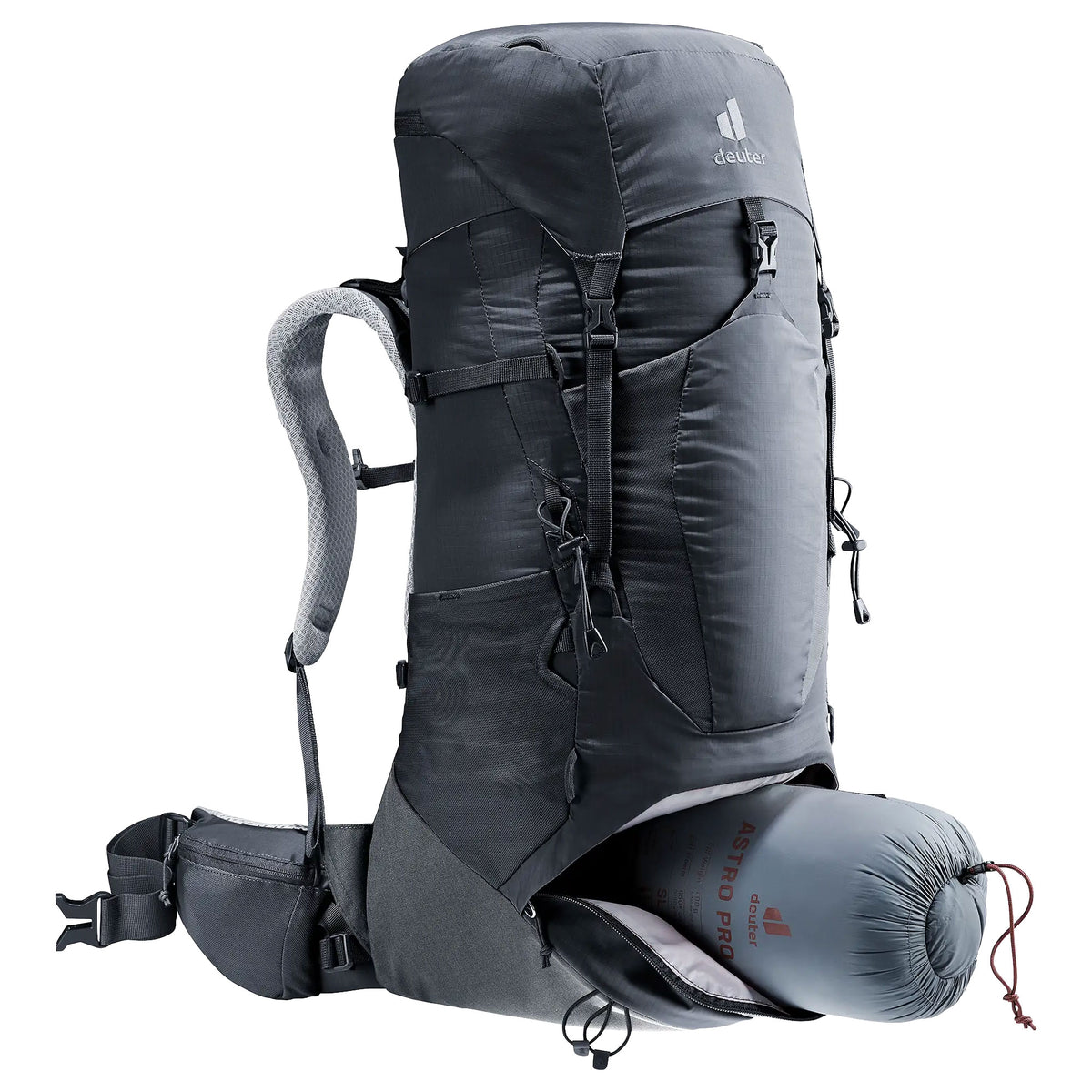 deuter Aircontact Lite 35 + 10 SL Backpack | Black Graphite Rucksacks & Backpacks deuter